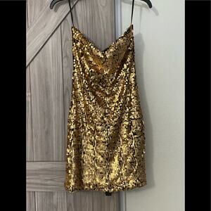 Glam hearts medium sequin mini dress